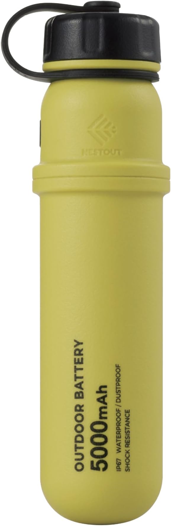 NESTOUT Portable Charger, 5000mAh Outdoor Battery Power Bank, 15W USB-C Fast by ELECOM