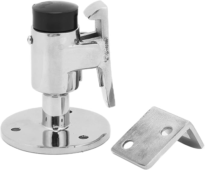 Door Stopper Wall Mounted with Self-Locking Hook Windproof Heavy Duty Marine - Image 8