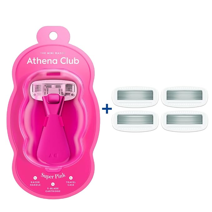 Women's Mini Travel Razor Shave Kit, 1 Mini Travel Razor Handle + 5 Blade - Image 2