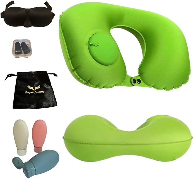 Inflatable Travel Pillows for Airplanes by VorgatoLuxury