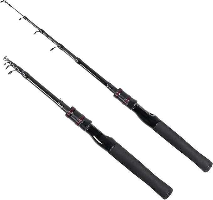 Telescopic Fishing Rod, Collapsible Fishing Rod Portable Spinning Pole by RESTCLOUD