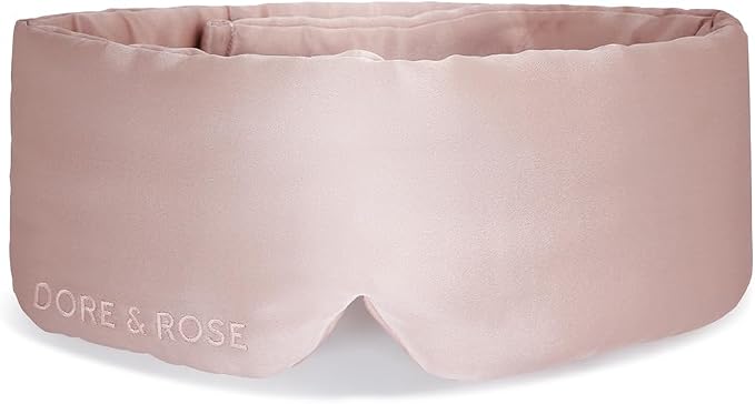 Dore & Rose Deep Sleep Mask Light Blocking, 23 Momme Mulberry Silk Eye Mask by DoreRose