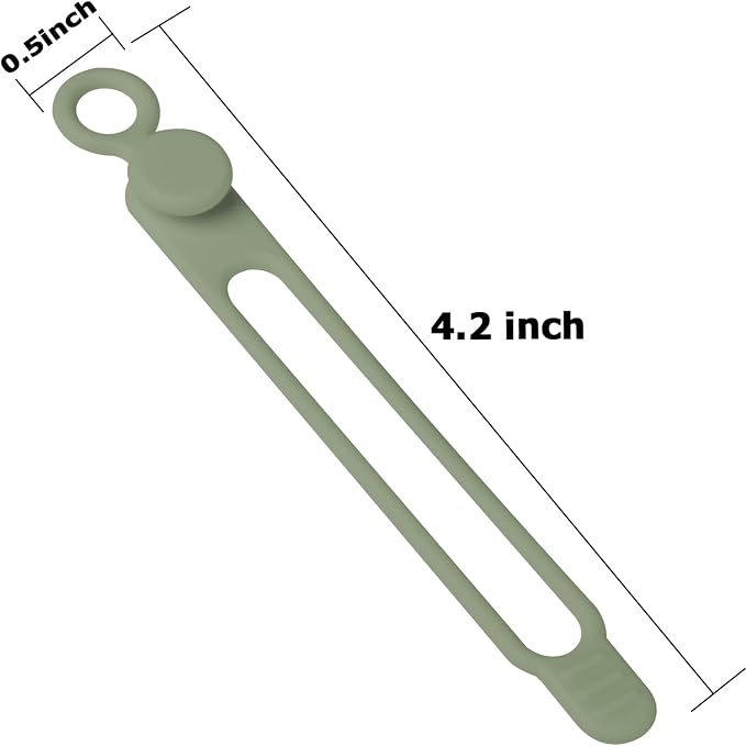 Nearockle 16Pcs Silicone Cable Straps Wire Organizer - Image 2