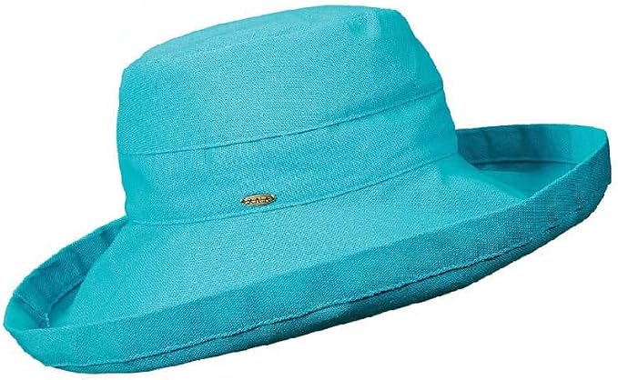 Scala Women's Cotton Hat with Inner Drawstring and UPF 50+ Rating by SCALA
