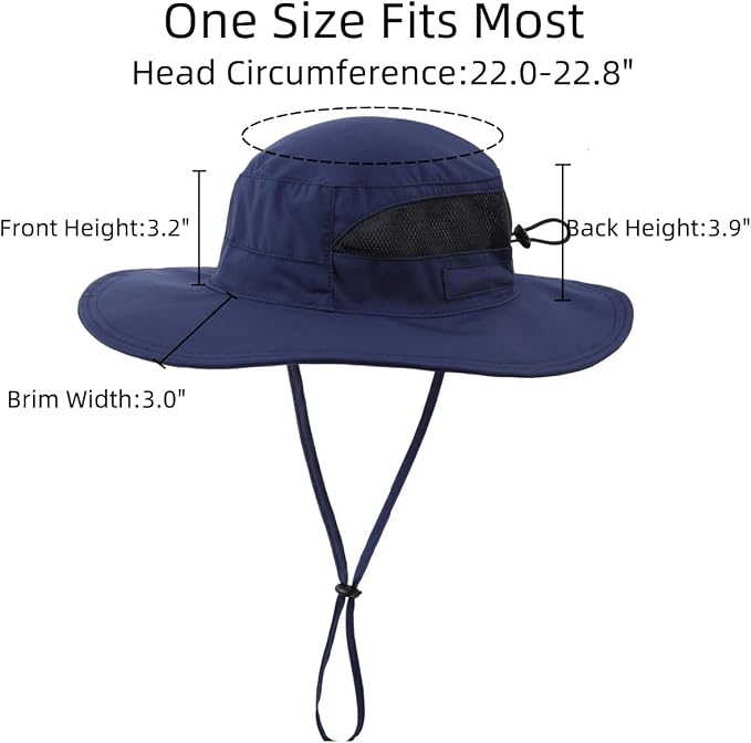 Connectyle Women's UPF 50+ Sun Hat UV Protection Wide Brim Bucket Hat Summer - Image 3