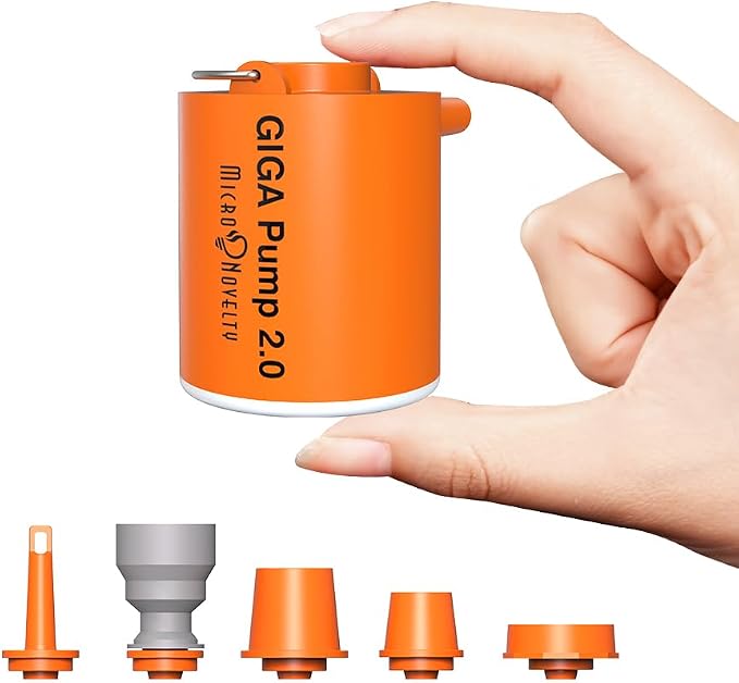 Portable Air Pump for Inflatables, Ultra-Light 2.8oz Rechargeable Mini Air by GIGAPUMP