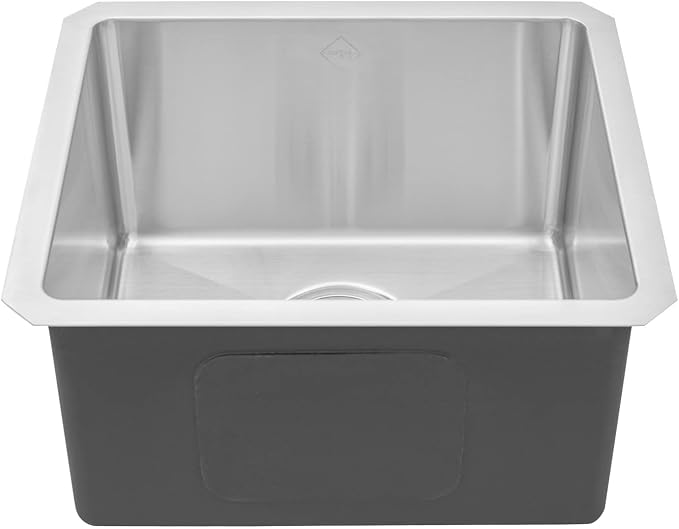 17 in. x 15 in. x 9 in. 16-Gauge Stainless Steel Undermount Single Bowl Bar - Image 5