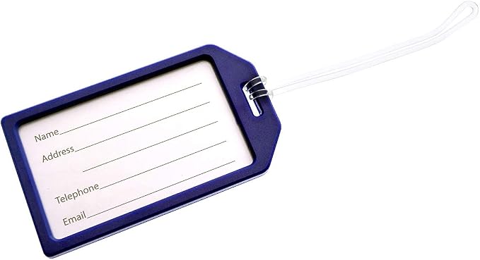 5 Pack of Premium Rigid Airline Luggage Tag Holders - Image 6