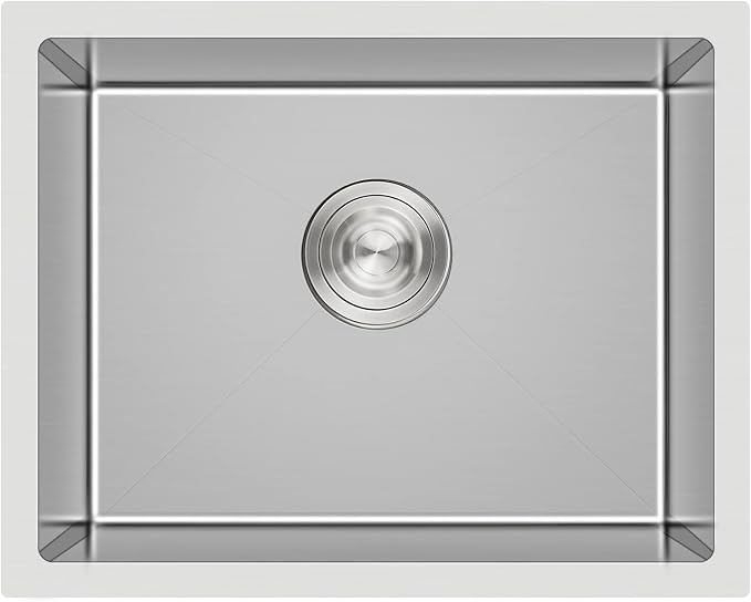 24 inch Undermount Kitchen Sink, 24 x 18 inch Single Bowl Stainless Steel by DROPINKITCHENSINK
