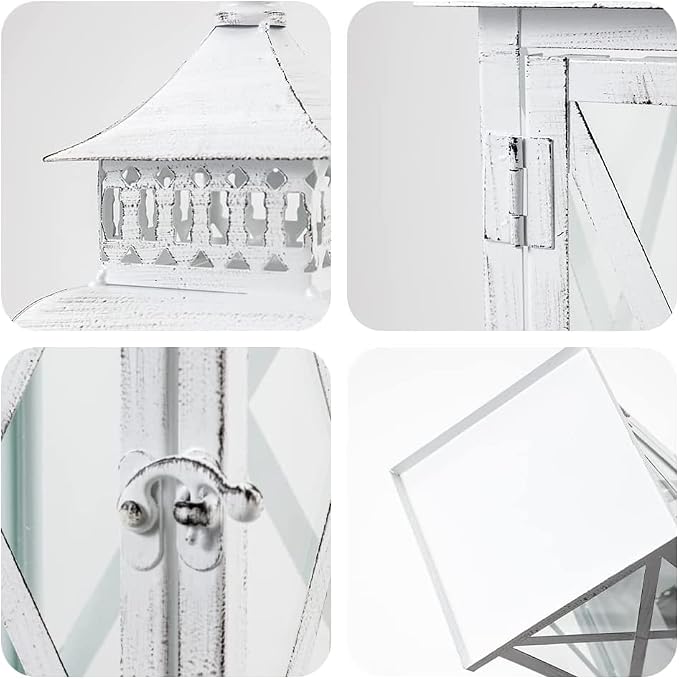 DECORKEY Lantern Decorative Indoor & Outdoor, Large Square Hanging Spring Home - Image 4