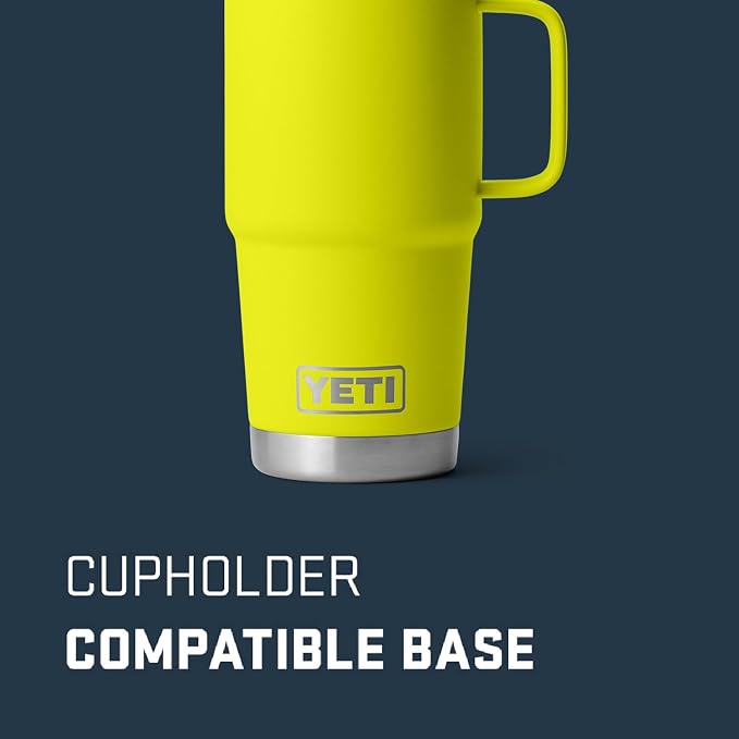 YETI Rambler 20 oz Travel Mug, Stainless Steel, Vacuum Insulated - Image 3