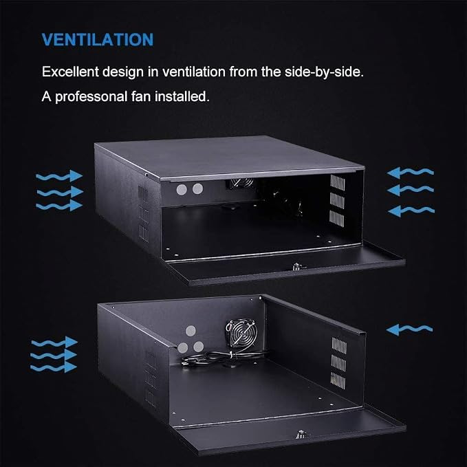 Kenuco White Heavy Duty 16 Gauge Steel DVR Security Lockbox - Image 5