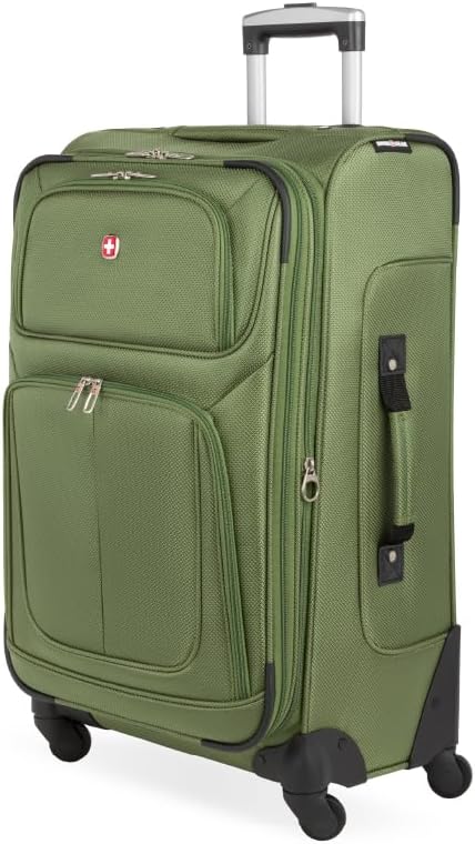 SwissGear Sion Softside Expandable Luggage, Checked-Medium 25-Inch by SwissGear