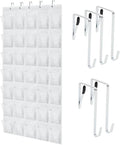GORILLA GRIP Over the Door Shoe Organizer, 35 Large Breathable Mesh Pockets by GorillaGrip