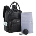 BabbleRoo Leather Diaper Bag Backpack by BabbleRoo