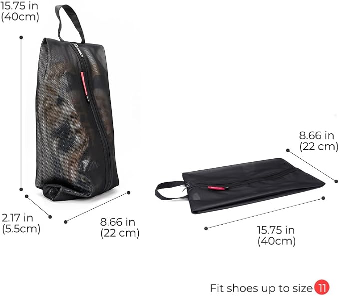 pack all Shoe Bag for Travel, Water-Resistant Shoe Pouch for Gym, - Image 4