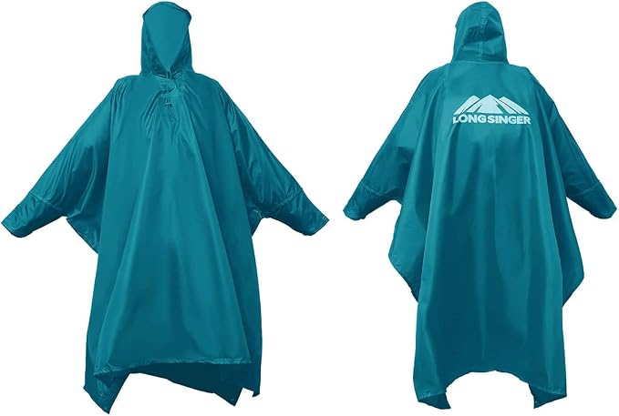 longsinger Rain Poncho for Adult, Waterproof Rain Poncho - Image 6