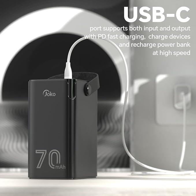 JOKO 70000mAh Power Bank High Capacity 20W PD 3.0 Fast Charging 22.5W Max Large - Image 3