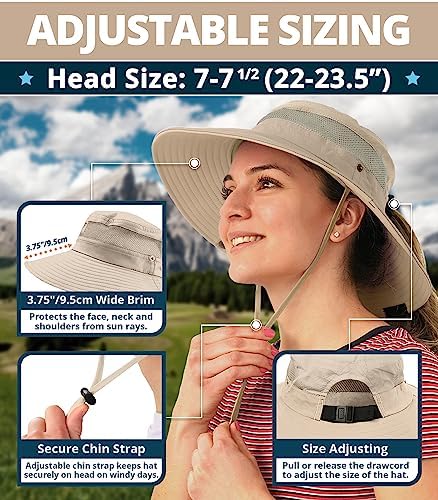 GearTOP Safari Sun Hat for Men and Sun Hats for Women UV Protection UPF 50+ - Image 3