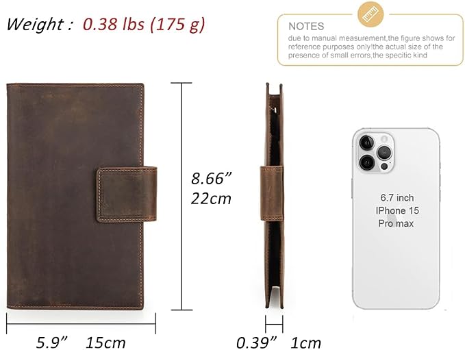 CONTACTS Full Grain Leather Family Passport Holder - Image 4