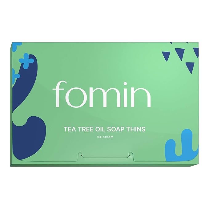 FOMIN - Paper Soap Sheets for Hand Washing - Tea Tree Portable Travel Soap by FOMIN