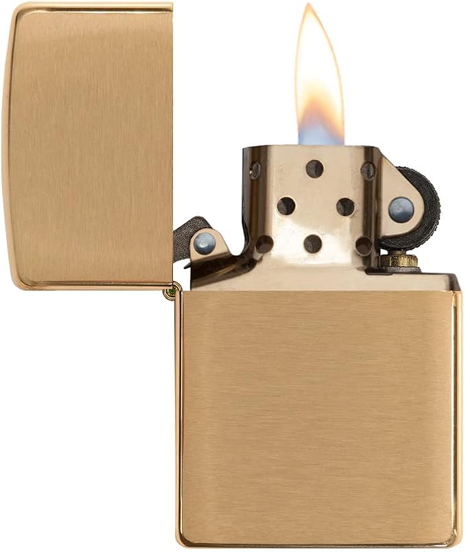 Zippo All-in-One Kit with Brushed Brass Windproof Lighter - Image 4