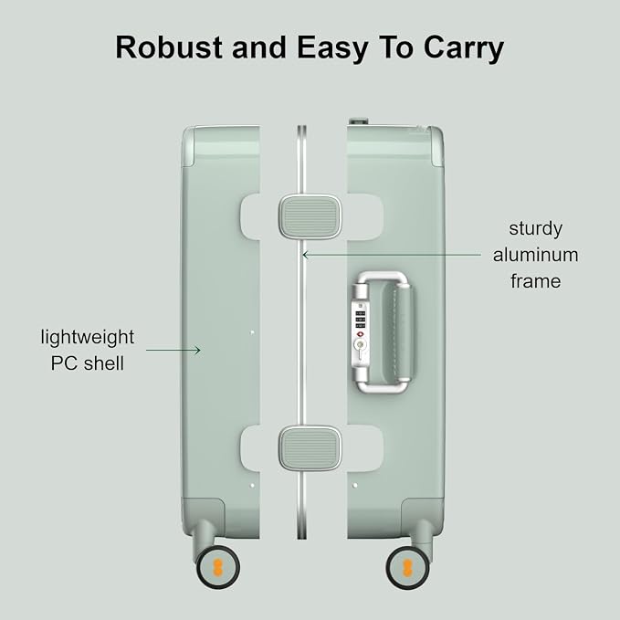 LEVEL8 Zipperless Carry On Luggage Airline Approved - Image 4