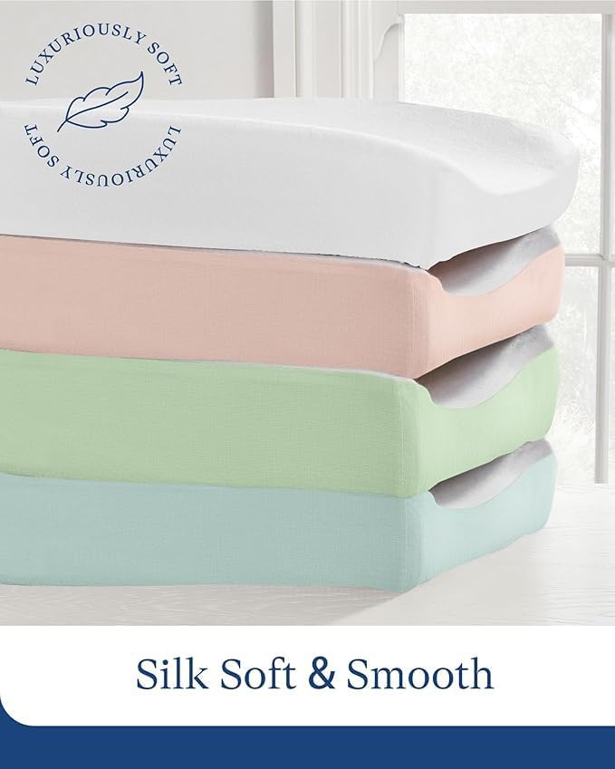 Supersoft Diaper Changing Pad Covers, Hypoallergenic Stretchy Changing Table - Image 4