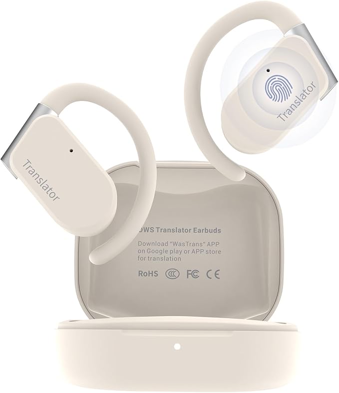 M9 Language Translator Earbuds Open-Ear Headphones Support 144 Languages & by ANFIERLLC