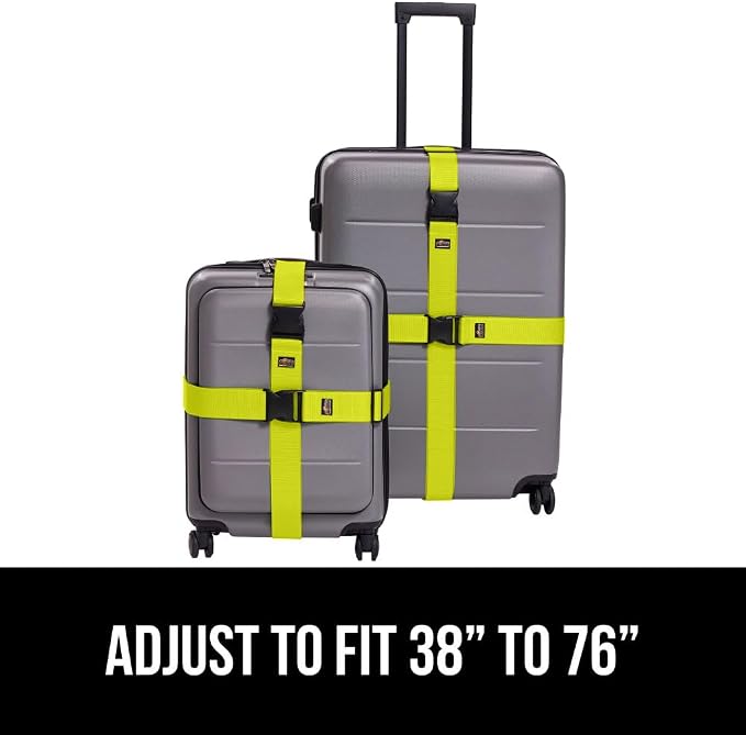 GORILLA GRIP Heavy Duty 4 Pack Adjustable Luggage Straps - Image 8