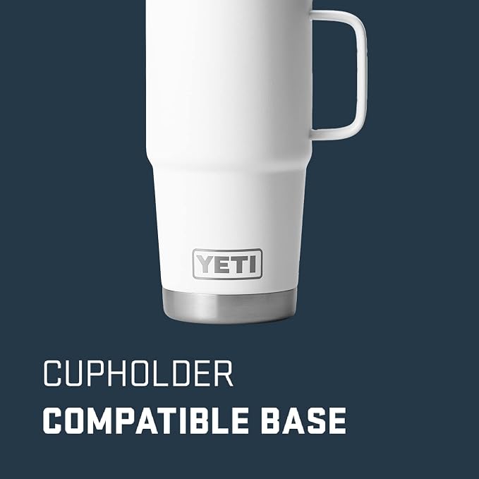 YETI Rambler 20 oz Travel Mug, Stainless Steel, Vacuum Insulated - Image 2