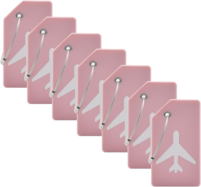 7 Pack Silicone Luggage Tag Baggage Handbag Travel Bag Tags by MODENGKONGJIAN