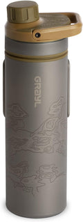 GRAYL UltraPress Titanium 16.9 oz Water Purifier & Filter Bottle by GRAYL