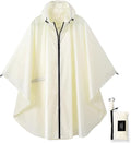 Rain Poncho Jacket Coat Hooded Zipper Style by salamra