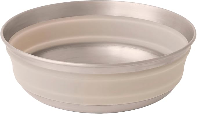 Sea to Summit Detour Stainless Steel Collapsible Bowl, Moonstruck Grey by SeaToSummit