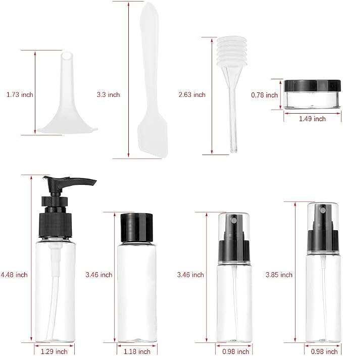 Vitog Travel Bottles Kit, TSA Approved Leak Proof Portable Toiletry Containers - Image 3