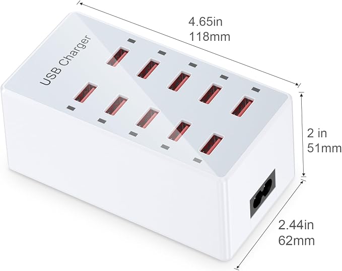 USB Charger 10-Ports Charging Station - Image 3