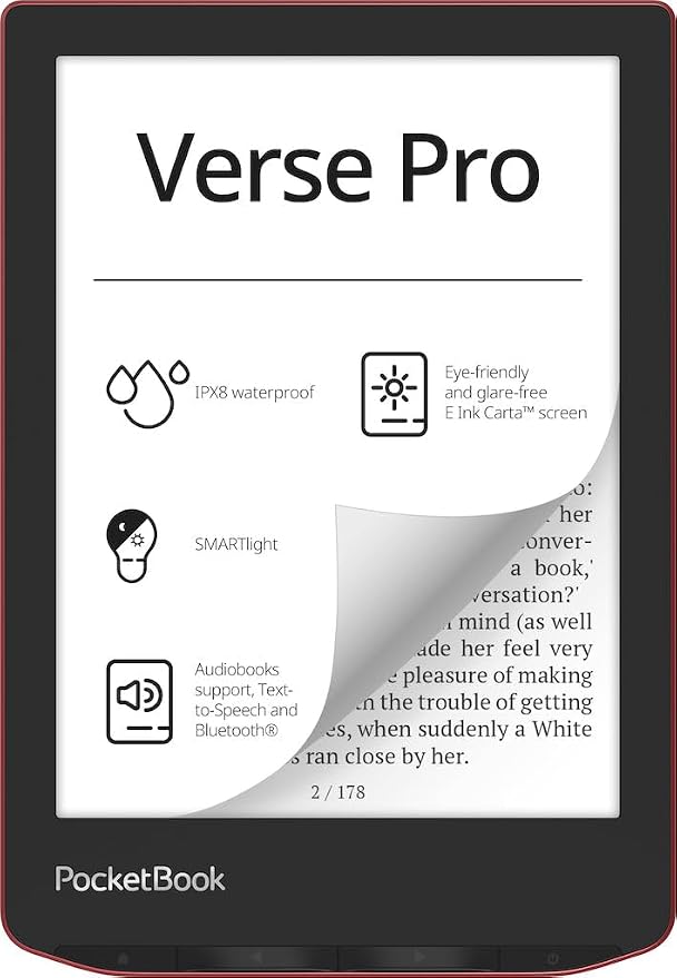 PocketBook Verse Pro E-Reader Waterproof | Eye-Friendly 6'' E-Ink Carta™ HD - Image 5