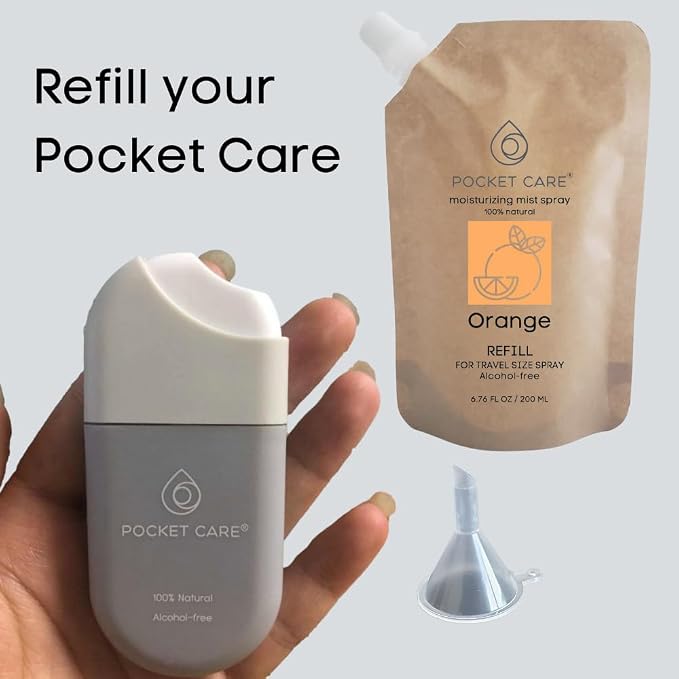POCKET CARE | 2 Pack Orange Hand Sanitizer Spray 15 ml - Image 9