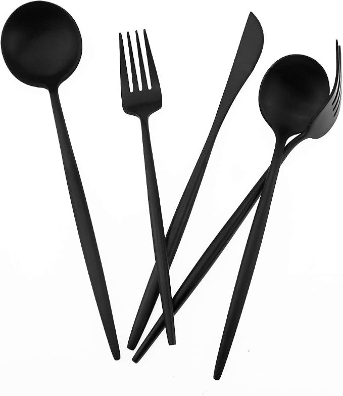 Gugrida 20-Piece 18/10 Stainless Steel Flatware Silverware, Luxury Dinnerware - Image 7