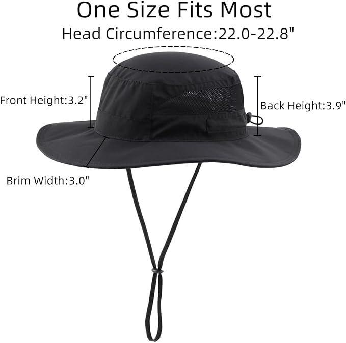 Connectyle Women's UPF 50+ Sun Hat UV Protection Wide Brim Bucket Hat Summer - Image 3