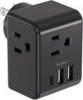 Multi Plug Outlet Extender, Power Strip Non Surge Protector Electric Outlet by OneBeat