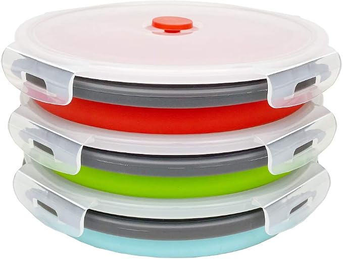 CARTINTS 1200ml Large Collapsible Food Containers Silicone Lunch Containers - Image 3