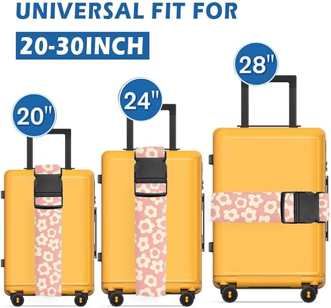 Luggage Straps for Suitcases Travel Belt Accessories, Cute Suitcase Strap - Image 2