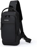 Sling Bag for Men Anti-theft USB Crossbody Shoulder Backpack Purse Waterproof by ISDULA
