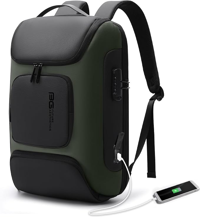 BANGE Business Backpack with USB Charging Port, Anti Theft Laptop Backpacks Fit - Image 9