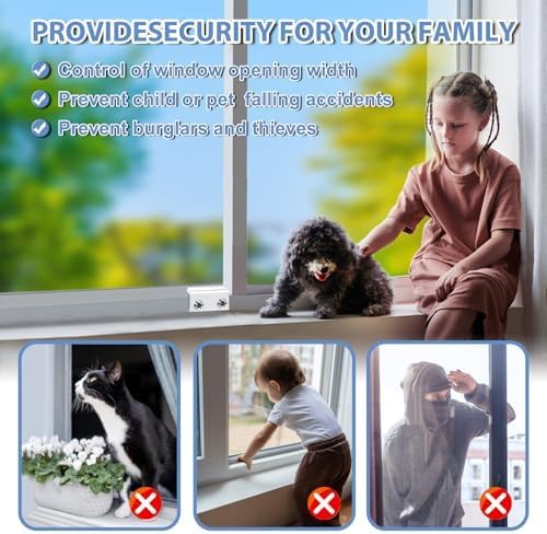 Sliding Window Locks, for Horizontal Sliding Windows, Window Security Lock - Image 3