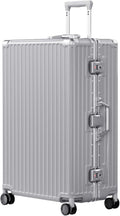 AnyZip Luggage PC+ABS Aluminum Frame Zipperless Checked Luggage Hard Shell by YourBestTravelChoice