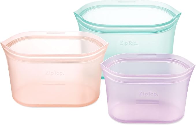 Zip Top Reusable Food Storage Bags | 3 Dish Set - Image 2
