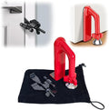 Portable Alarm Door Stopper for Additional Safety in Hotel, Apartment and by Unknown